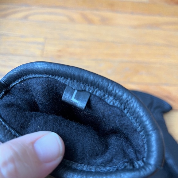 Laska Black Leather Lined Gloves - Picture 5 of 7